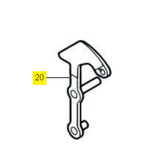 Fadenlegerhebel Bernina 1004, 1008, 1010, 1015, 1020, 1030, 1080, 1260, 1530