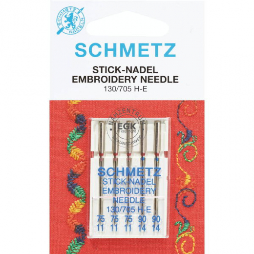 Schmetz Nhmaschinenadeln 130/705 H E - Sticknadel