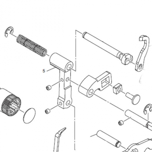 Brother 2104 Messerarm f�r Obermesser