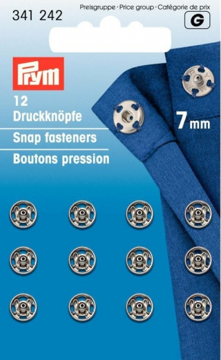 Prym Annh Druckknpfe silber 7mm