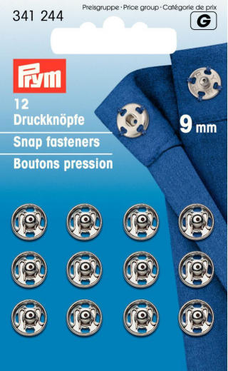 Prym Annh Druckknpfe silber 9mm