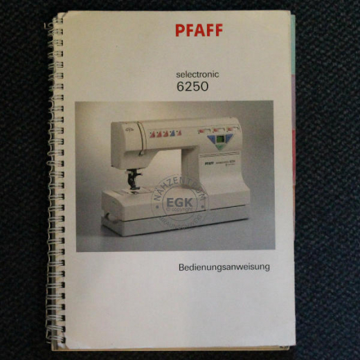 Handbuch Pfaff selectronic 6250