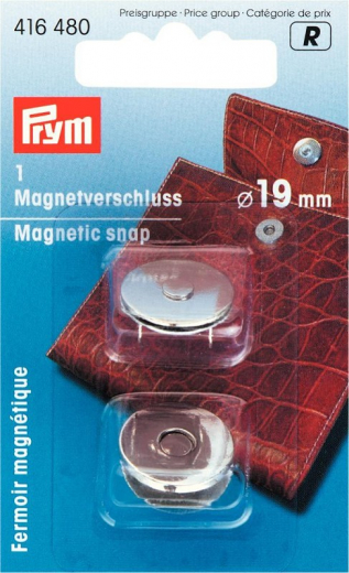 Prym Magnet-Verschlu 19mm - silberfarbig