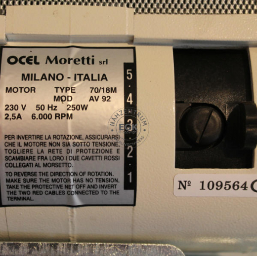 Anlassermotor Moretti - 1/5PS, 220V, 4000Umdr.