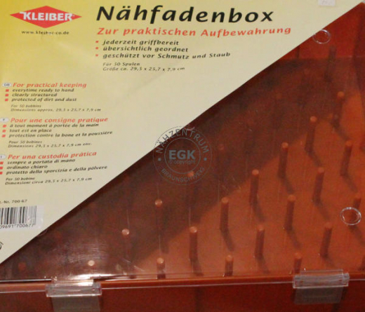 Kleiber Nhfadenbox 29.5 x 25.7 x 7.9 cm