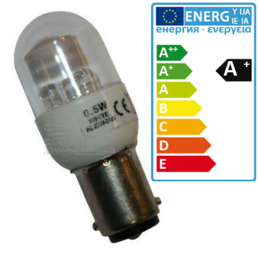 LED - Lampe Steckfassung B15 235V-0.5W=15W