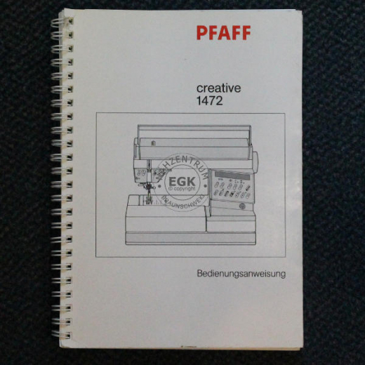 Handbuch Pfaff creative 1472