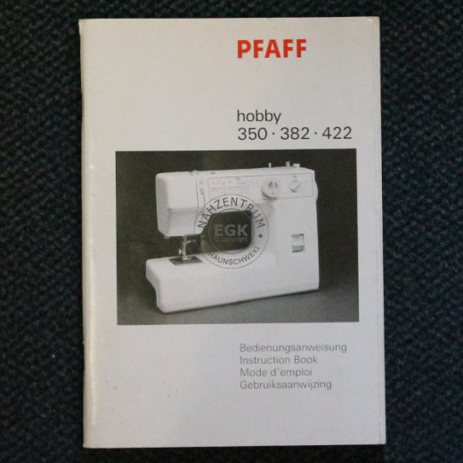 Handbuch Pfaff hobby 350, 382, 422