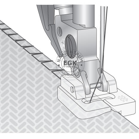 Pfaff Strickkantenfu