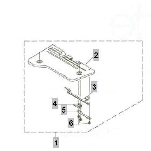 Stichplatte Bernina Overlock 334, 334D
