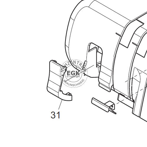 Fadenlegerhebel Abdeckung Brother 3034D