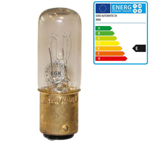 Glhlampe Steckfassung B15 235V/15W | 18x52