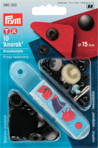 Prym Druckknopf Anorak 15 mm brniert