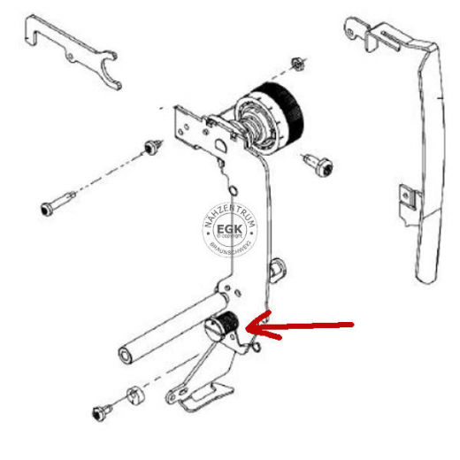 Fadenanzugsfeder Bernina