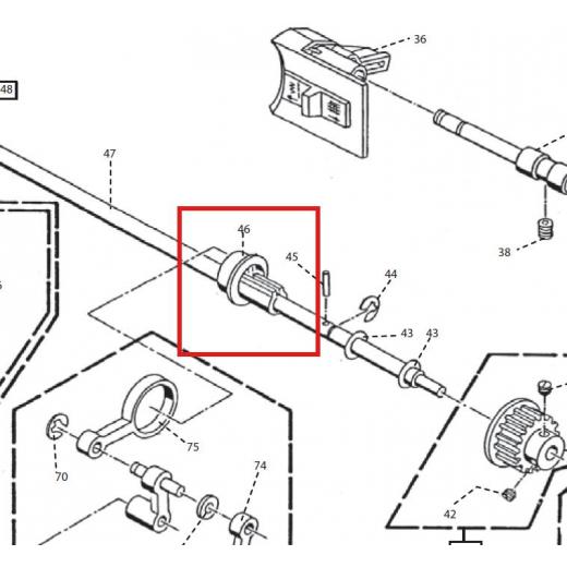 Schiebeexzenter Pfaff select, tipmatic und varimatic Baureihe