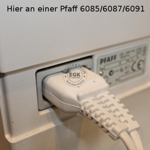 PFAFF Anlasserkabel  3 pol - Stecker gerade