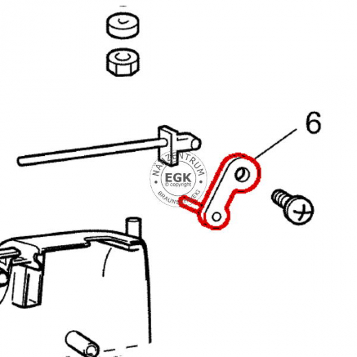 Halter Garnrollenstift Brother Star 35, 45, 50, 60, 230,  240, RS53, 55