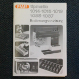 Handbuch Pfaff 1014, 1015, 1019, 1035, 1037