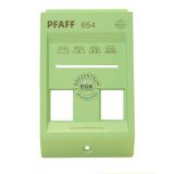 Frontplatte Pfaff B�gler 654