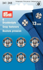 Prym Annh Druckknpfe silber 13mm