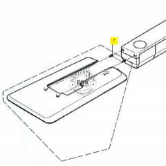 Zentrierzapfen Anschiebetisch Bernina 910