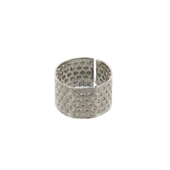 Nhring offen, Gre verstellbar, vernickelt 