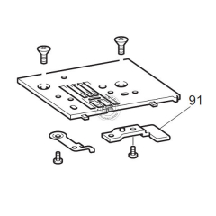Anhalteblech Nr.: 91 - Brother Stichplatte