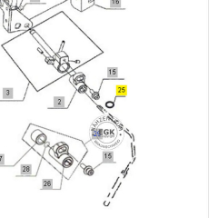 Bernina O-Ring Kniehebel