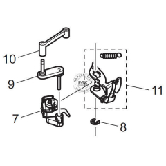 Brother V3, V5, V7, XE2 - Einfdler komplett