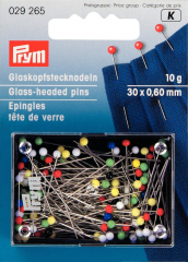 Glaskopfstecknadeln 0,60x30mm - 10g