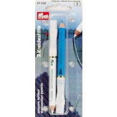 Prym Schneiderkreidestifte wei/blau