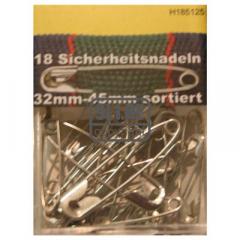 Sicherheitsnadeln 32-45mm sortiert - 18 St